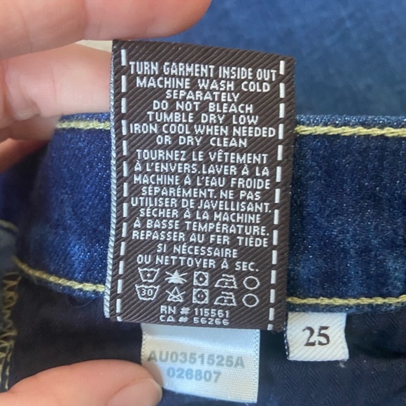 7 For All Mankind “ the slim cigarette” size 25 - Picture 6 of 9